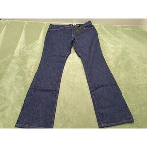 New York & Company Flare Jeans Womens 18 (Actual 38x28.5) Blue Denim Zip NEW